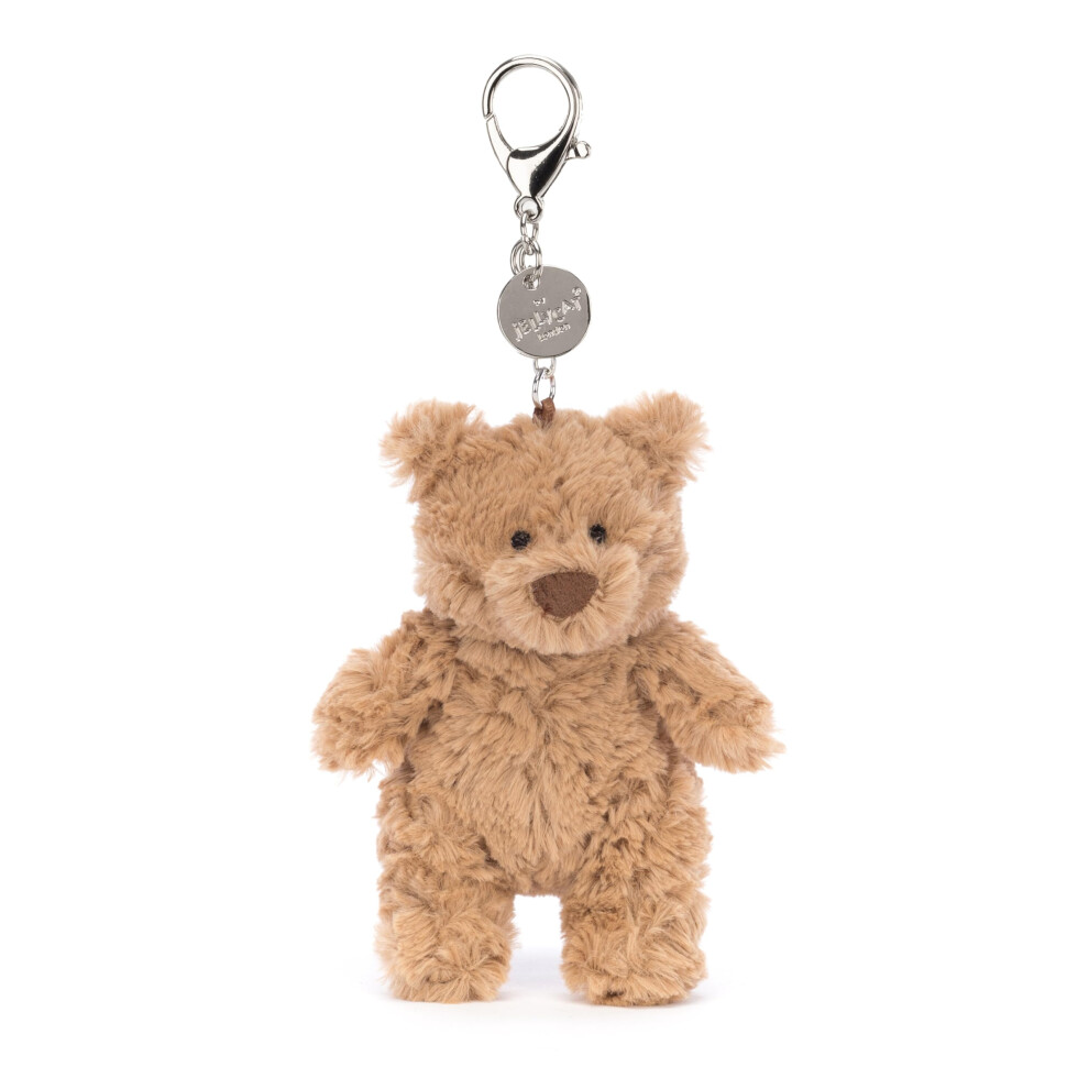 Jellycat Bartholomew Bear Bag Charm - L: 5 cm x l: 6 cm x h: 12 cm