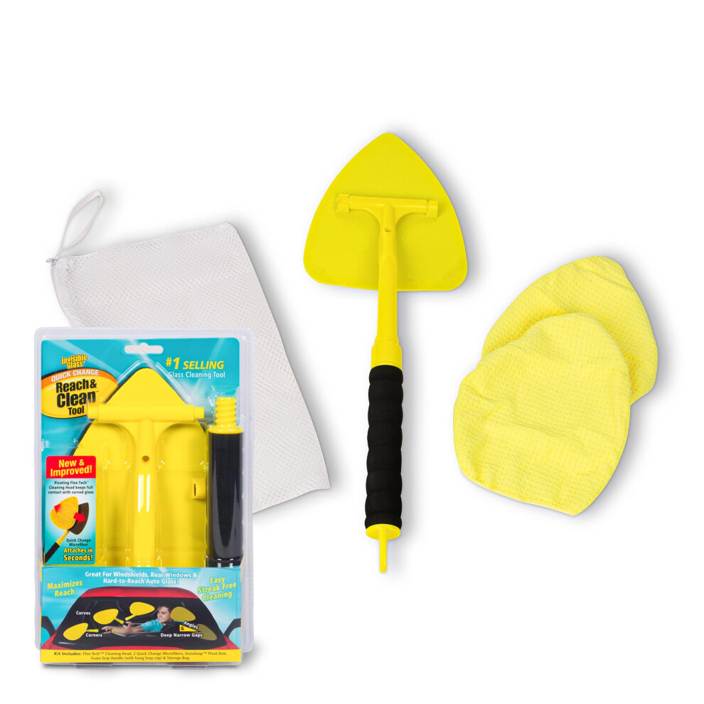 Stoner Car Care 95160 Invisible Glass Reach And Clean Tool - Glass Cleaning Tool,Yellow