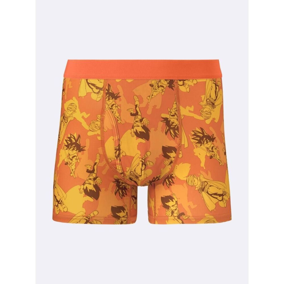 (26 ORANGE/M) Gu By Uniqlo Style Dry Boxer Shorts Dragon Ball Daima