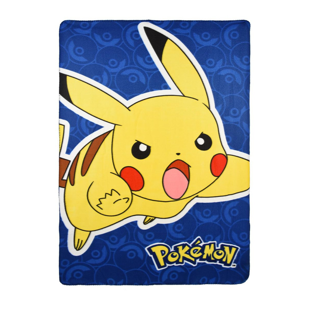 Pokemon Polar Fleece Blanket (Blue Pikachu)