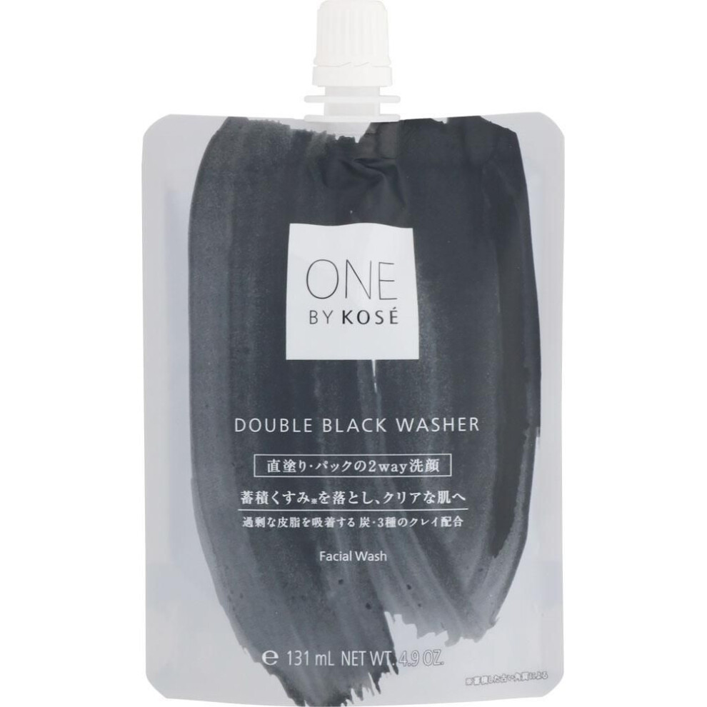 Kose ONE BY KOSE Double Black Washer 140g Facial Cleanser (Other) Directions for use: - Without wetting your hands or face, spread a 1.5cm amount over