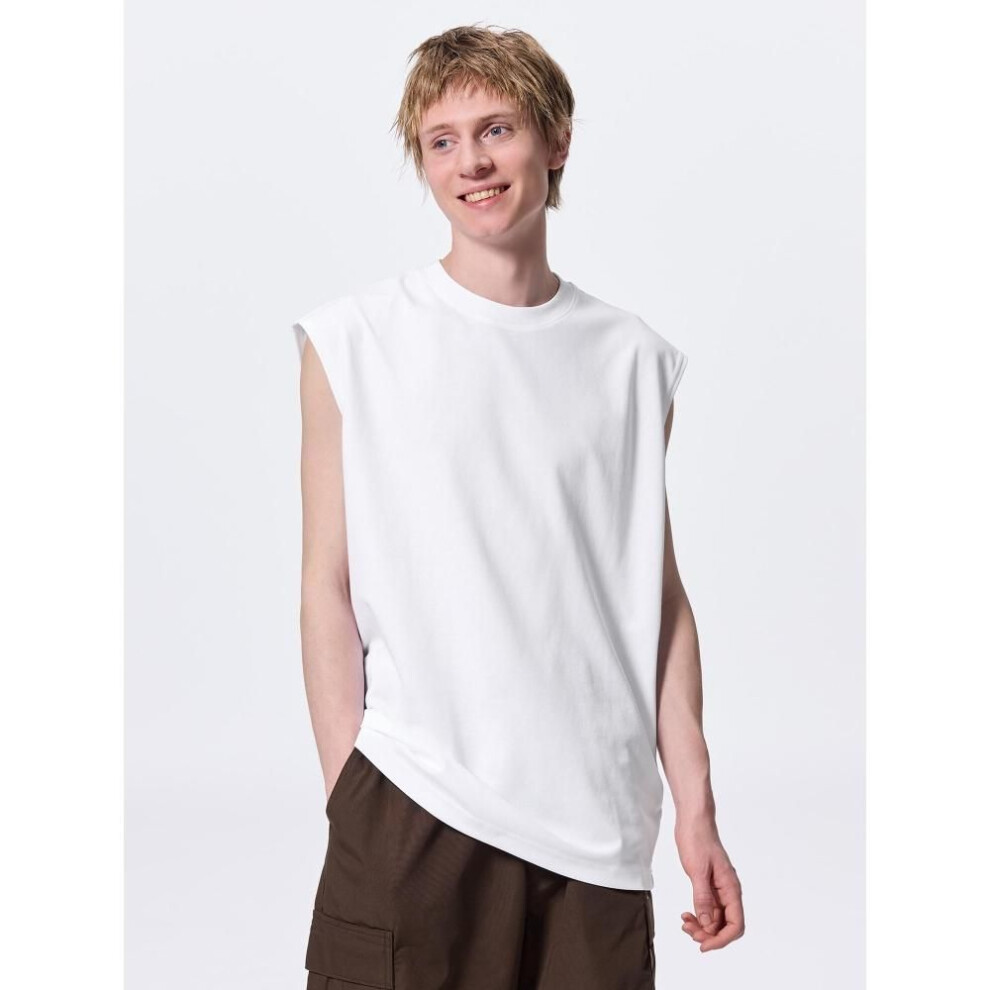 (09 BLACK/M) Gu By Uniqlo Dry Punch Sleeveless Tee