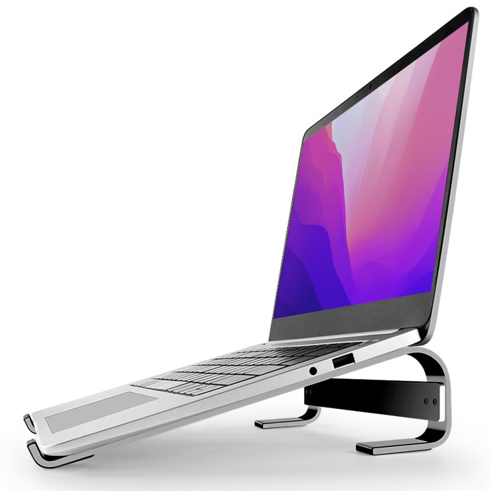 Mmobiel Laptop Stand - Riser 10 To 18 Inches - Ventilated Laptop Holder Universal - Stand For Desk Compatible With Macbook, Notebook, Asus And More - 5051219412110
