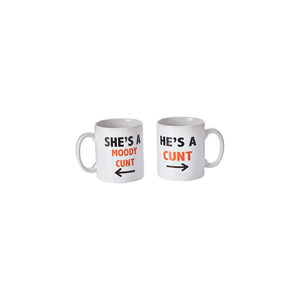 Peachy Antics His And Hers Couples Mug Set Funny Joke Gifts Present Anniversary Birthday Christmas Wedding Coffee Mugs Cunt Mugs Boyfriend Joke Wsdmug1331