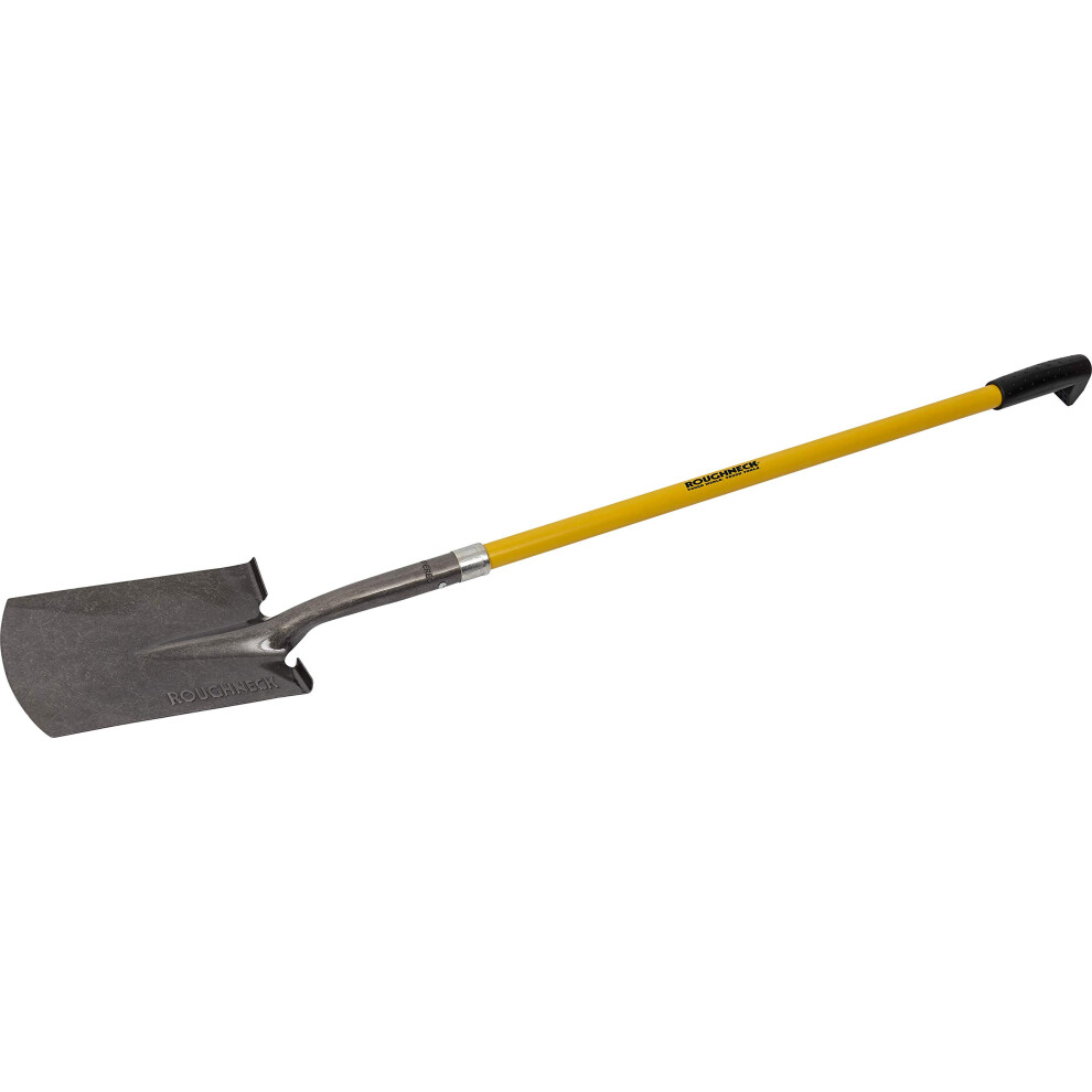 Roughneck Heavy Duty Digging Spade, Long Fibreglass Handle with Contoured Grip, for Landscaping, Building and Gardening Applications, ROU68223