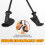 DASKING Ergonomic Triceps Rope Pull Down Attachment, Tricep Rope LAT Pulldown Cable Machine Attachments, Non-slip Rubber Grip for Triceps Exercise, 2