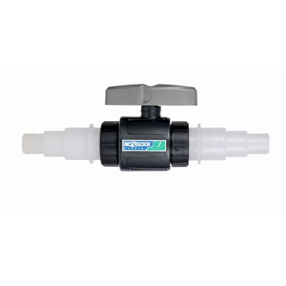 HOZELOCK - Flow Control Valve : Allows Quick and Easy Adjustment of Water Flow to Pond Filtration Systems, Compatible with ? 25mm (1"), 32mm (1"1/4),