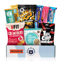 Ultimate Protein Hamper: High-Protein Snacks Gift Box - Premium Gym Gifts for Men & Women - Ideal Hampers for Men, Gym Hamper for Fitness Enthusiasts