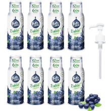 8 Pack - FruttaMax Blueberry Syrup | Less Sugar | 60% Real Fruit Concentrate | Suitable for soda Machine 8x500ml