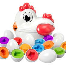 TEMI Toddler Matching Eggs Toys - Easter Eggs Color Matching Game Shape Sorter for Kids, Fine Motor Skills Sensory Toy, Montessori Educational Toys