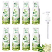 8 Pack - FruttaMax Sugar-Free Elderflower Syrup ? 60% Real Fruit | Low-Calorie Drink Syrup for Soda Makers, Cocktails & Desserts ? 8x500ml