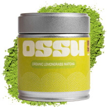 Organic Lemongrass Matcha Powder | Ceremonial Grade | UJI Japan | Large 40g | Naturally Flavoured Matcha | No Sugar | Green Tea | Matcha Tea