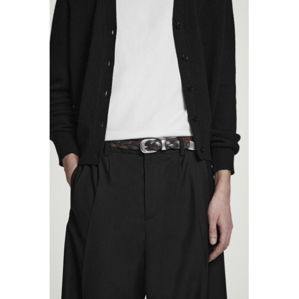 (chestnut/L) Cos Japan Braided Leather Belt