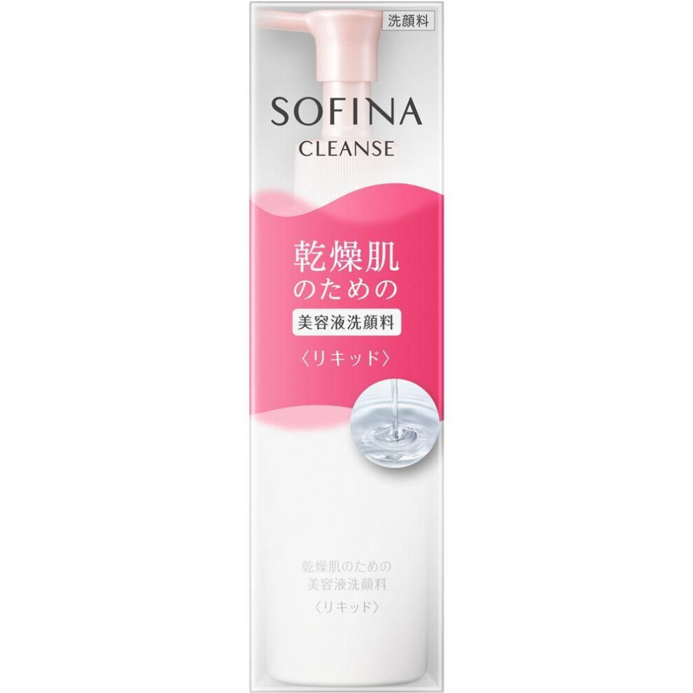 Kao Sofina Sofina Facial Cleanser For Dry Skin [liquid] 150ml Facial Cleanser (other) Sofina Face Wash 1. Use 2 Pumps Of The Product, 2. Lightly Lathe