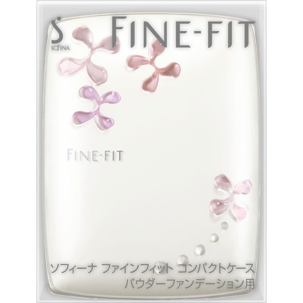 Kao Sofina FINE FIT Compact Case for Powder Foundation (2-tier type) Foundation (Other) When setting the inner dish, insert it diagonally into the fro
