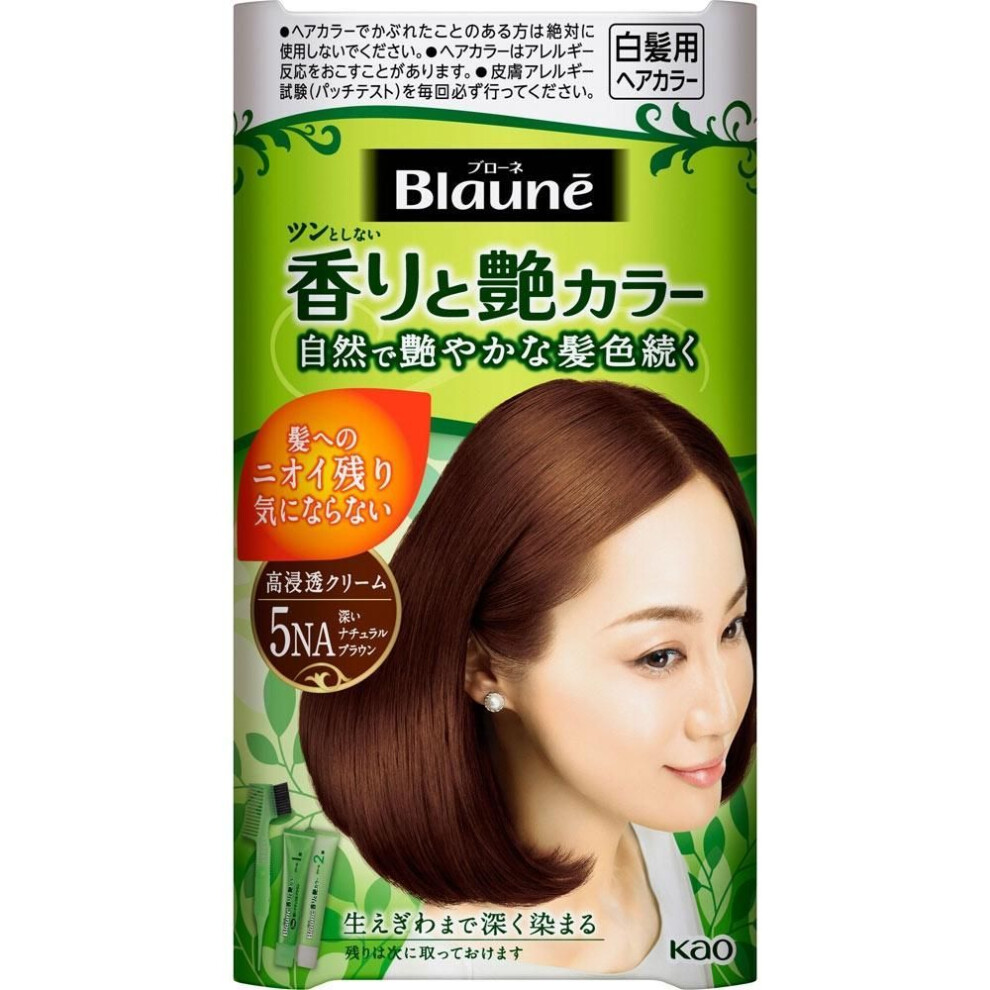 Brown Kao Brown Fragrance And Gloss Color Cream 5na Deep Natural Brown 80g