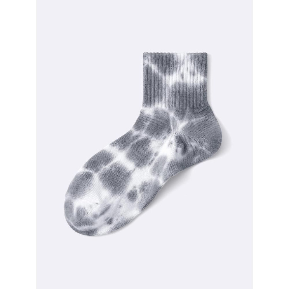 (24 ORANGE/2729cm) Gu By Uniqlo Ankle Socks  Tie Dye