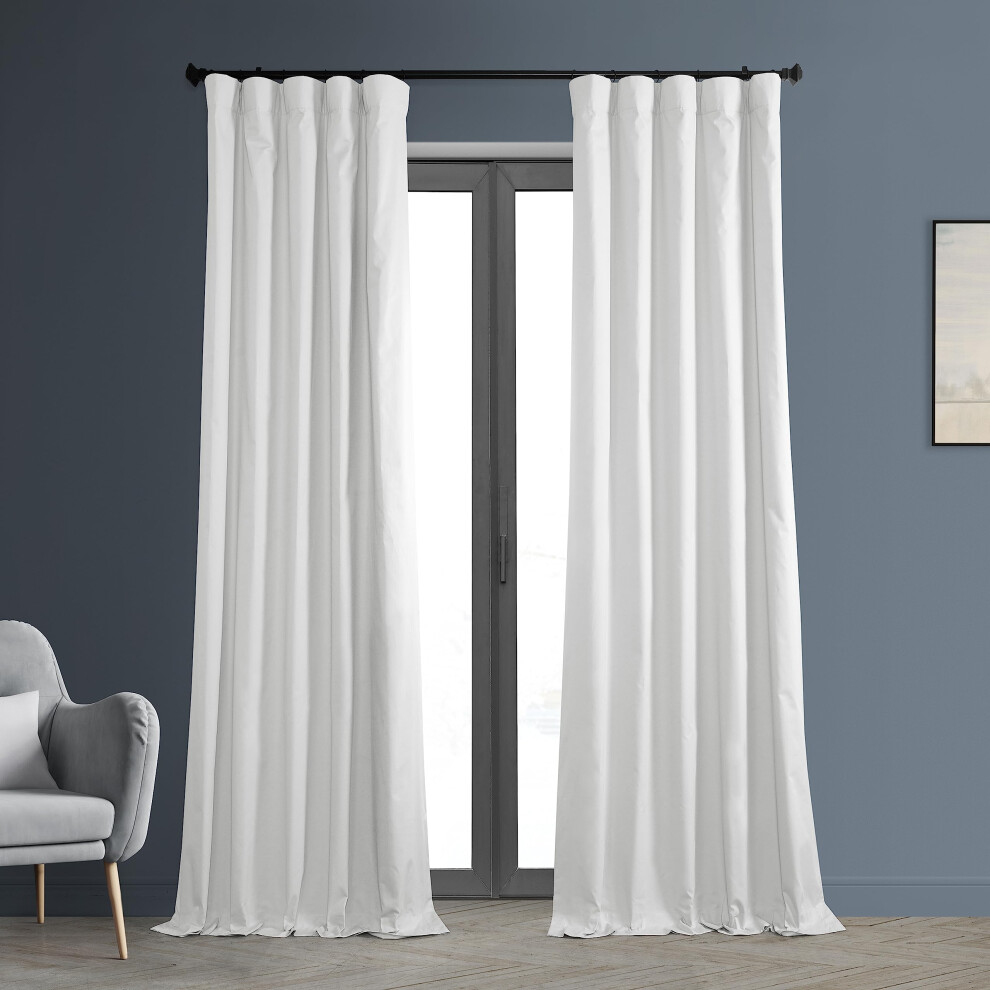 HPD Half Price Drapes Cotton True Blackout Curtains 120 inches Long Solid Thermal Insulated Window Treatment Curtain 50 X 120 (1 Panel)  PRCT-BO09B-12-image-OPC-PFC62F5-NEW