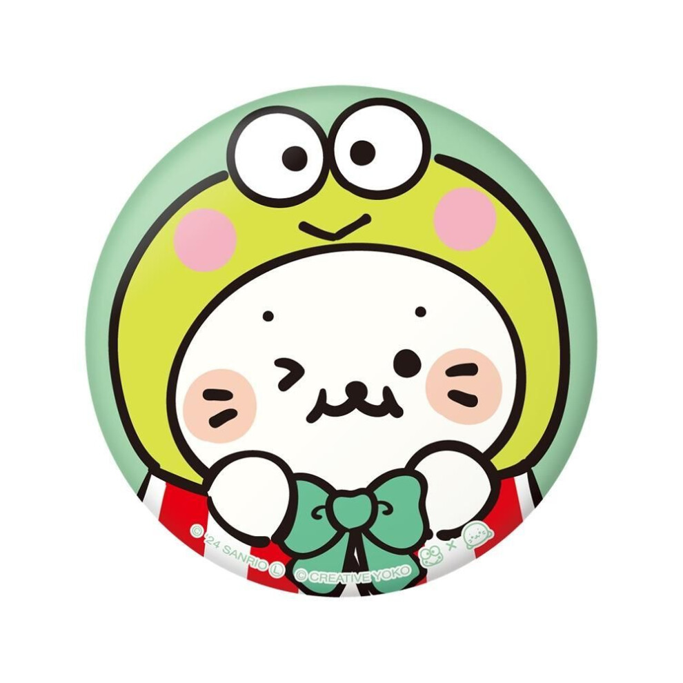 Sanrio Sirotan X Hapidanbui  Puni Puni Can Badge  Sirotan X Kerokerokeroppi