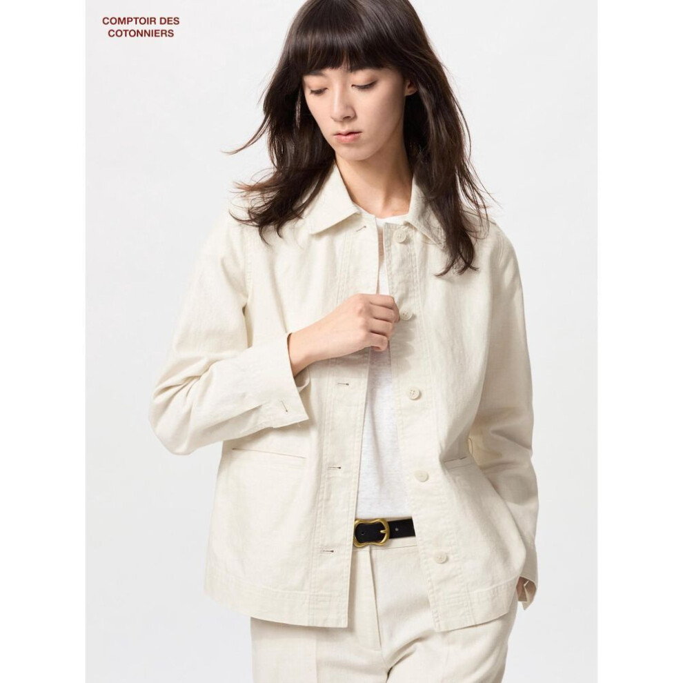 (30 NATURAL/S) Uniqlo Japan Linen Cotton Jacket