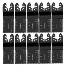 10 Stück 34 mm Multifunktionswerkzeugklingen aus Kohlenstoffstahl – Oszillierende Klingen zum Schneiden von Holz, Metall, Kunststoff, Laminat