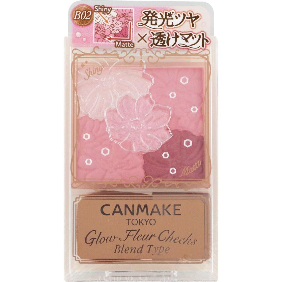 Ida Laboratories CAMMAKE Glow Fleur Cheeks B02 Skin Makeup Can Make Apply the matte part to the cheeks in a diagonal direction from the inner to outer