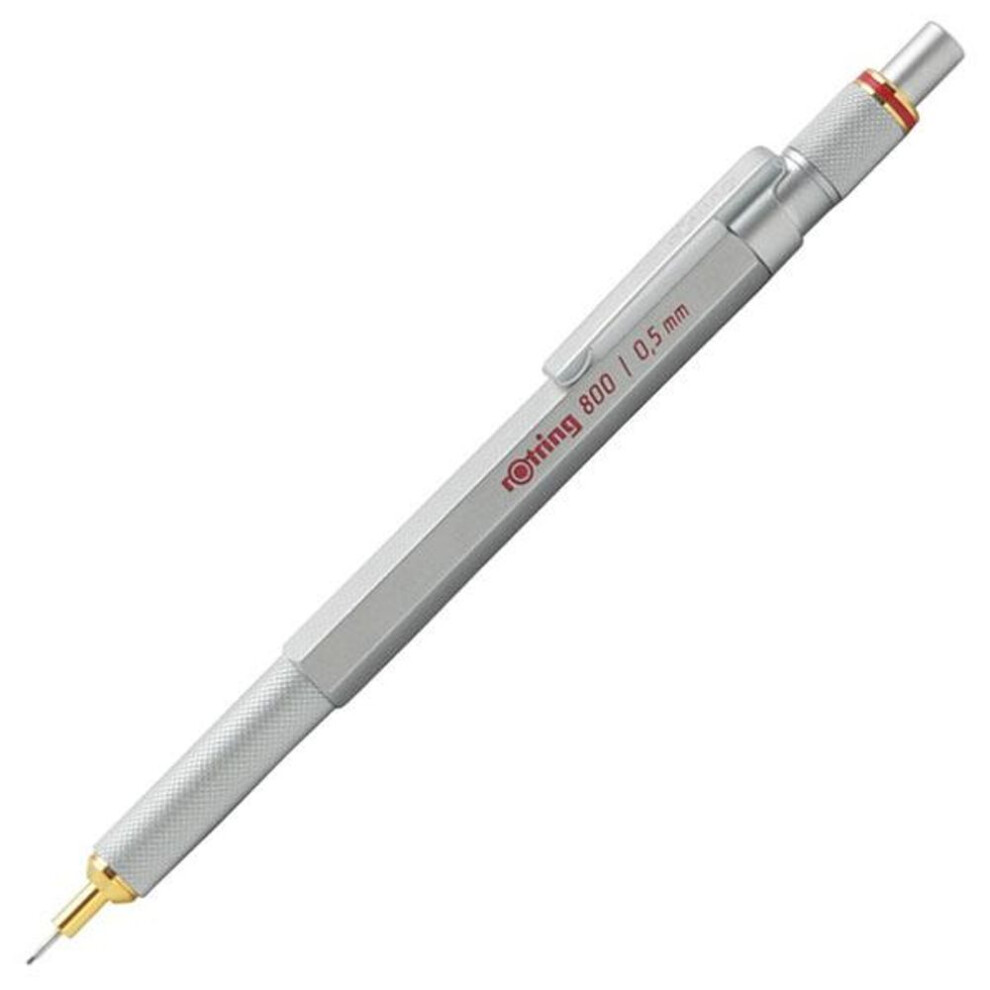 (Silver) Rottling Rotring 800 Mechanical Pencil 0.5 Mm
