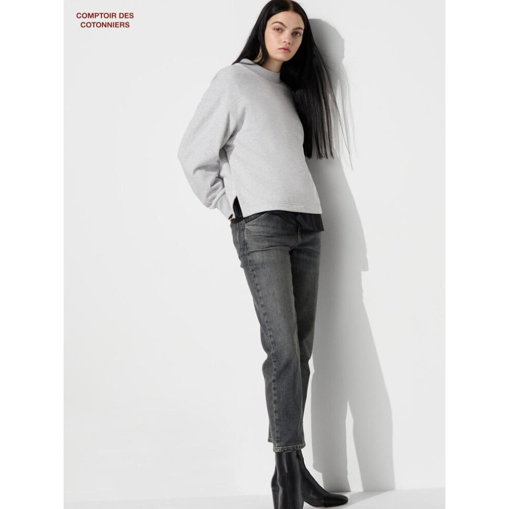 (08 DARK GRAY/S) Uniqlo Japan Slouch Jeans  Comptoir De Coutenier