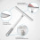 Shower Squeegee, 360Rotating Extended Handle Multipurpose Silicone Squeegee with for Shower, Bathroom, Mirror 3