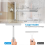 Shower Squeegee, 360Rotating Extended Handle Multipurpose Silicone Squeegee with for Shower, Bathroom, Mirror 4