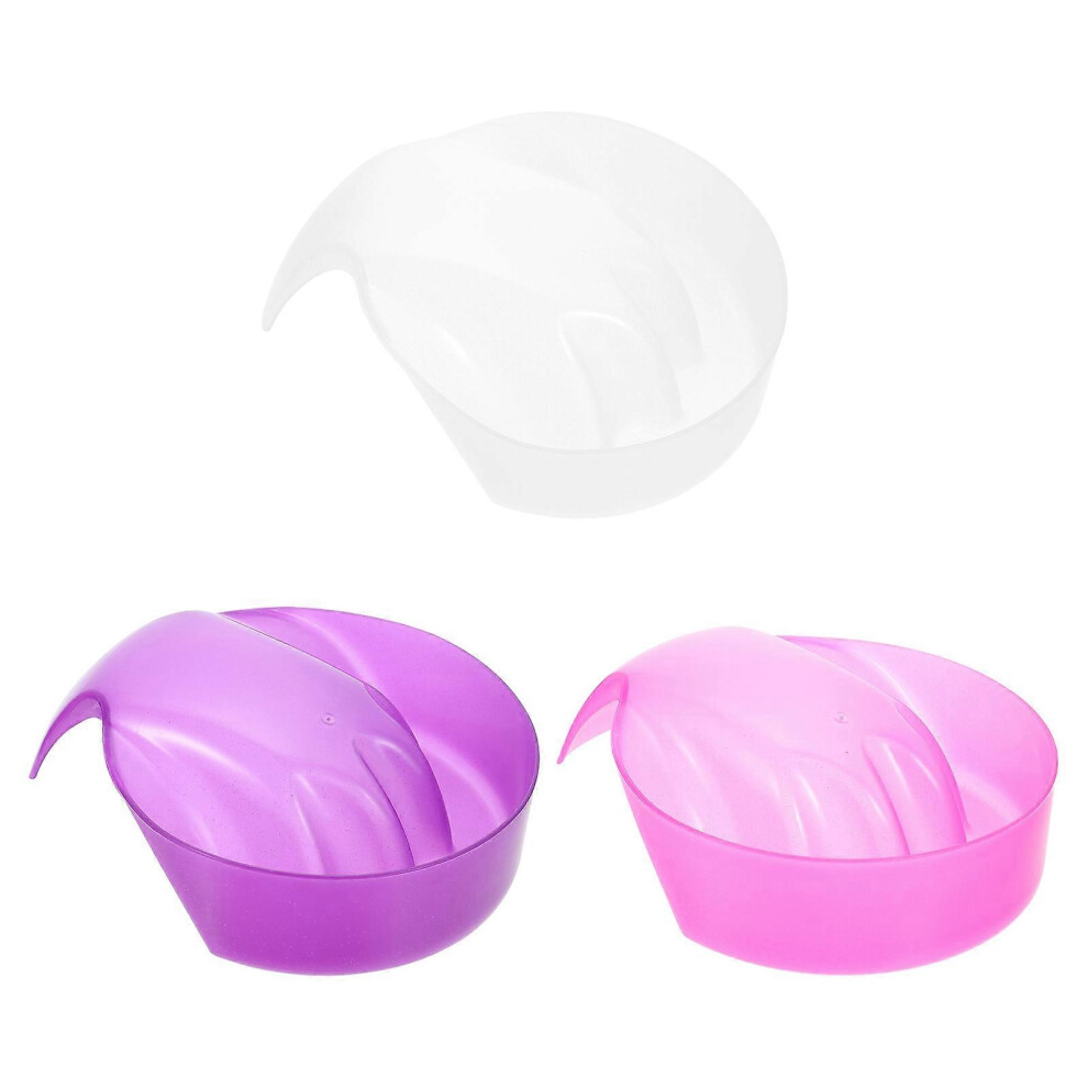 (As show, One size) 3Pcs Manicure Soak Bowls Nail Art Bowl Hands Soaking Bowls Manicure Spa Tools