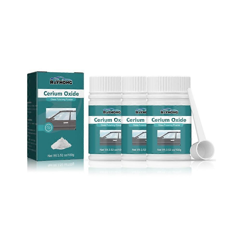 3X Cerium Oxide Glass Scratch Remover, Professional Glass Polishing Compound For Windshield, Glass Car Accessories 5004229108993