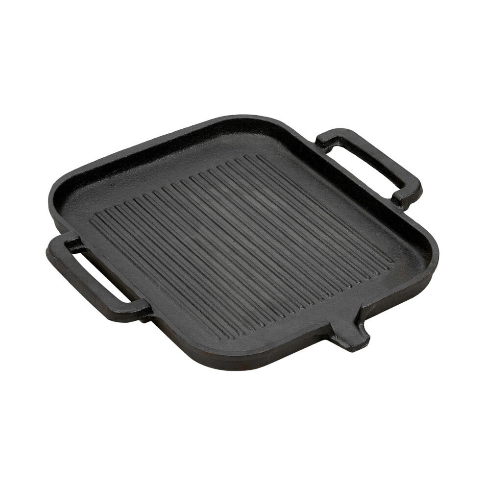 Garden Sanctuary 30CM Square Cast Iron Grill Frying Pan-image-OPC-PGNQKD8-NEW