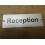 Rectangular Satin Aluminium Reception Door Sign by Ironmongery World 1