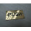 Rectangular Brass Push Door Sign by Ironmongery World 1