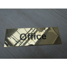 Rectangular Brass Office Door Sign by Ironmongery World