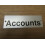 Rectangular Satin Aluminium Accounts Door Sign by Ironmongery World 1