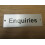 Rectangular Satin Aluminium Enquiries Door Sign by Ironmongery World 1