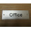 Rectangular Satin Aluminium Office Door Sign by Ironmongery World 1