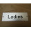 Rectangular Satin Aluminium Ladies Door Sign by Ironmongery World 1
