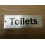 Rectangular Satin Aluminium Toilets Door Sign by Ironmongery World 1