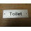 Rectangular Satin Aluminium Toilet Door Sign by Ironmongery World 1