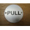 Circle Satin Aluminium Pull Door Sign by Ironmongery World 1