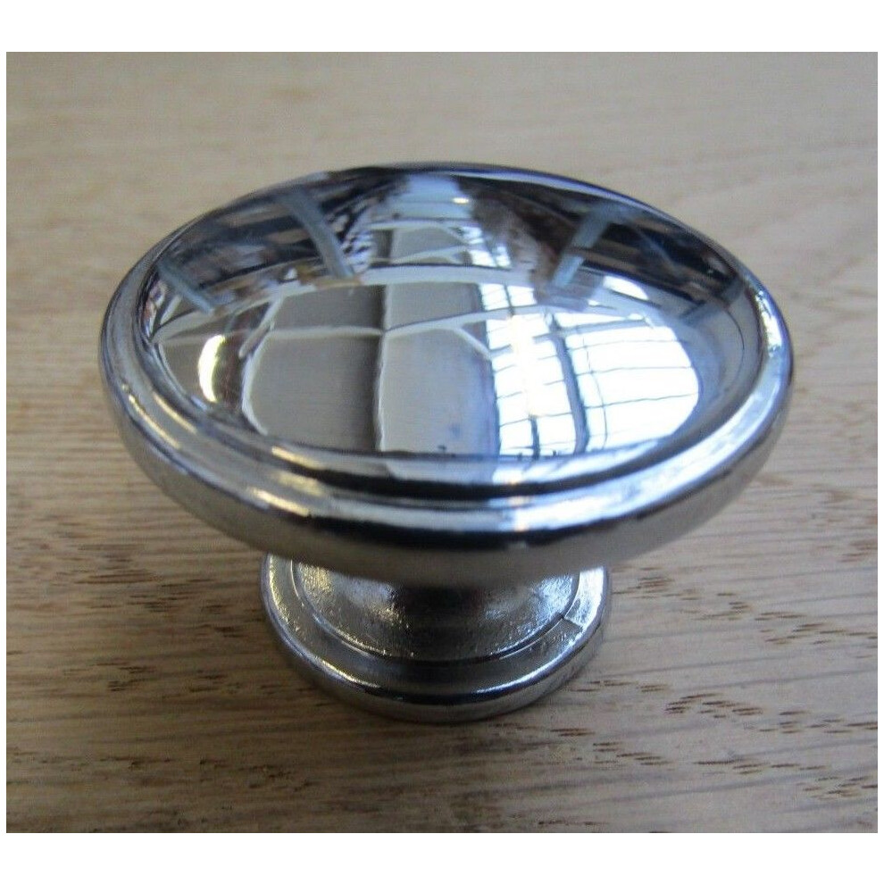 Oxford Round Cabinet Knob Polished Chrome 38Mm By Ironmongery World 5057067952082