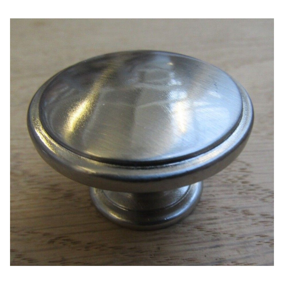 Oxford Round Cabinet Knob Satin Nickel 38Mm By Ironmongery World 5057067952075