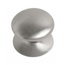 Victorian Cabinet Knob Satin Chrome 50mm by Ironmongery World