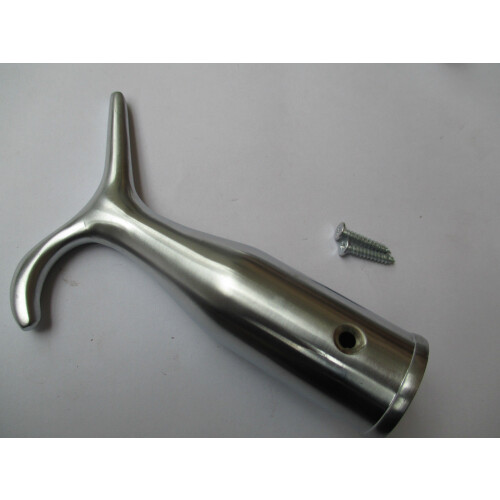 Satin Brushed Chrome Sash Pole Sky window boat hook by Ironmongery World