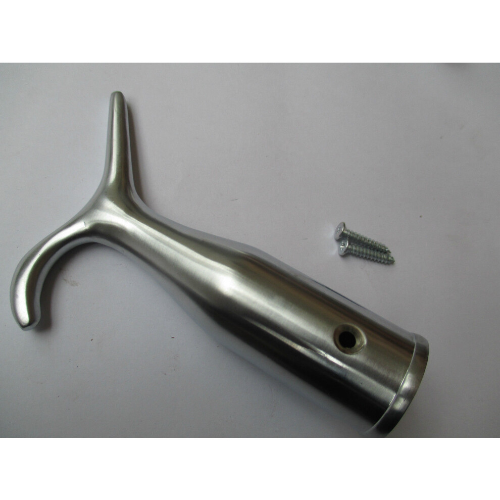 Satin Brushed Chrome Sash Pole Sky Window Boat Hook By Ironmongery World 5057067954741