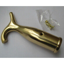 Polished Brass Sash Pole Sky window Boat hook by Ironmongery World