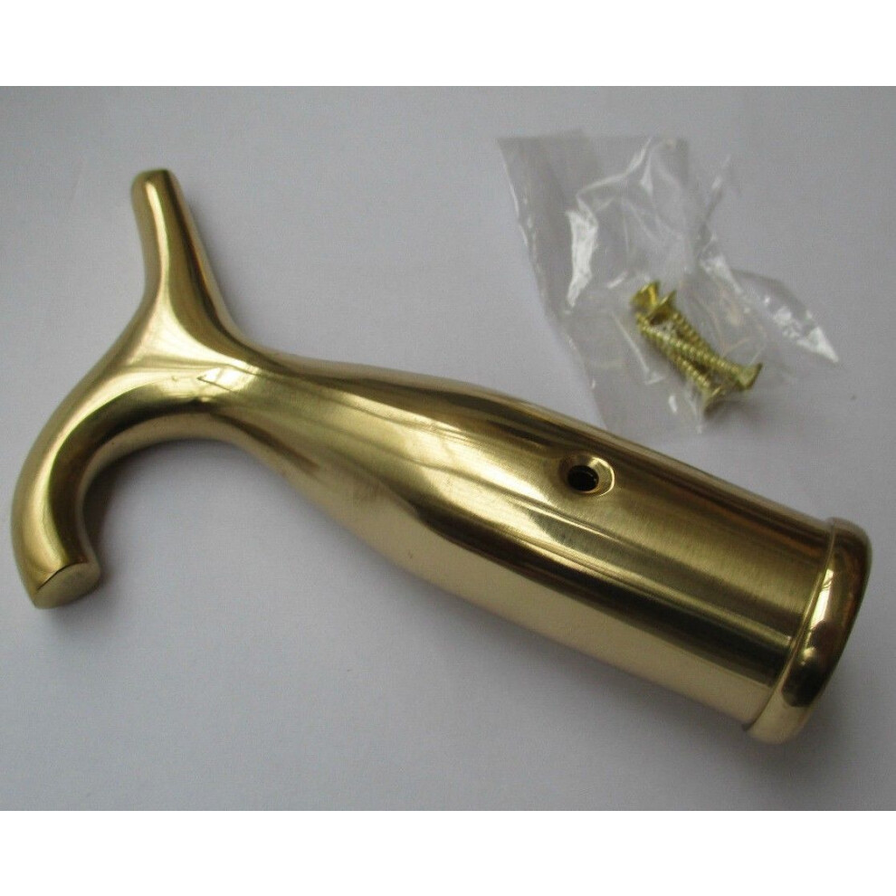 Polished Brass Sash Pole Sky Window Boat Hook By Ironmongery World 5057067954710